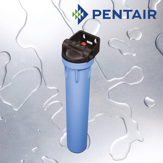 Pentair 20" 3G Standard Housing with 2 Colour PD Gauge, 3/4" Ports Filter Housing Pentair
