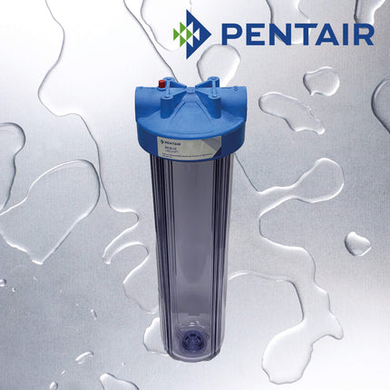 Pentair Big Blue 20" Clear Housing 1" NPT - GroAqua