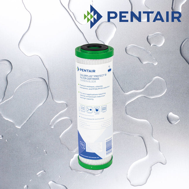 PENTAIR ChlorPlus Protect Carbon Fibredyne Block 10” Replacement Carbon Cartridge Pentair