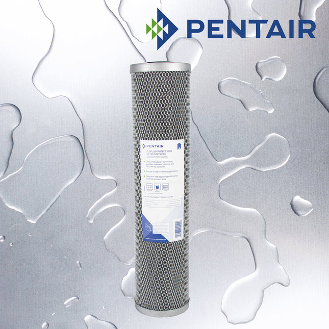 PENTAIR FloPlus Protect Carbon Fibredyne Block 20” Big Blue Replacement Carbon Cartridge Pentair