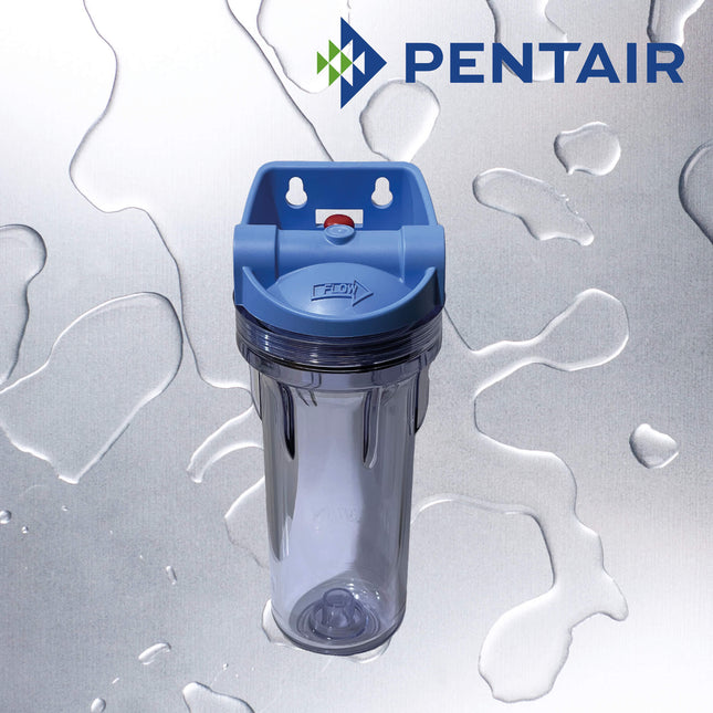 PENTAIR NO10 3G Clear Housing 3/4'' Integral Bracket with Pressure Release Filter Housing Pentair