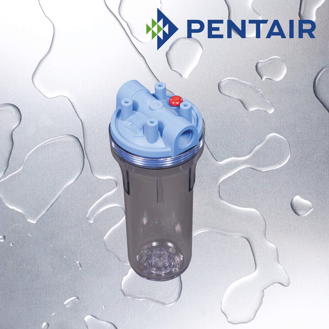 PENTAIR NO10 3G Clear Housing 3/4'' MB with Pressure Release Filter Housing Pentair