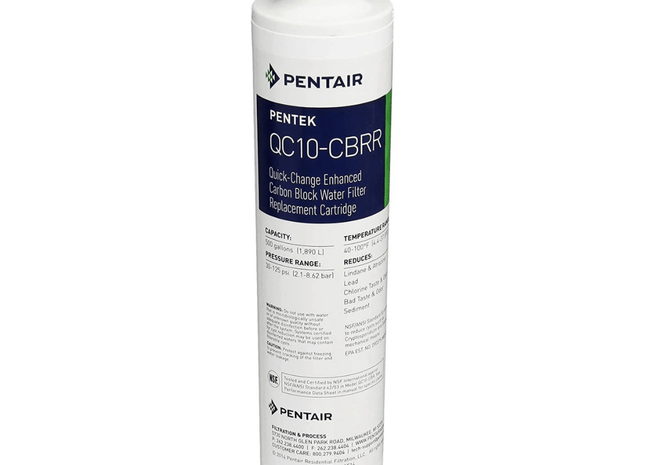 PENTAIR QC CBBR Chlorine Taste Odour Lead Reduction Replacement Cartridge Carbon Cartridge Pentair