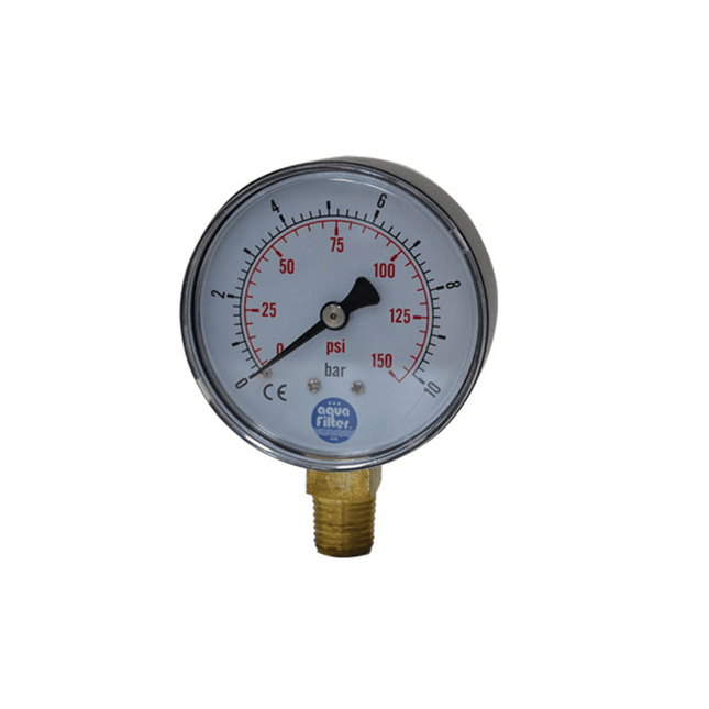 Pressure gauge - 1/4" NPT Housing Accessory Aquafilter