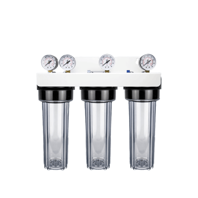 PRISM 3 Stage Clear Housing System 10" 1/2" Ports - GroAqua