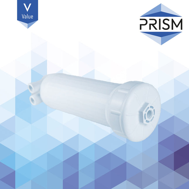PRISM Core 1812 Membrane Housing 1/4" Inlet, 1/8" Outlet Reverse Osmosis Prism