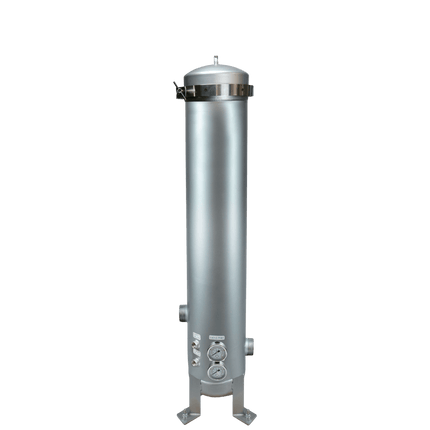 PRISM Core 5 X 20" Filter Housing Stainless Steel 2" with Gauge Ports Stainless Steel Filter Housing Prism