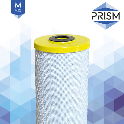 Prism Max Chloramine Carbon Block, 1 Micron 9 3/4" Large Diameter Carbon Cartridge Prism