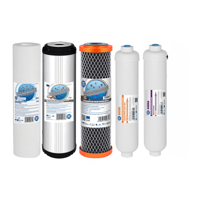 Replacement Filters for 6 Stage Reverse Osmosis - GroAqua