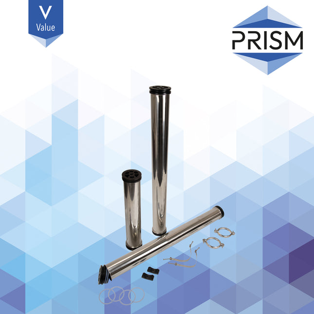 PRISM Plus Stainless Steel  Membrane Housing 4” x 40” with 3/4 and 1/2 Ports Reverse Osmosis Prism   
