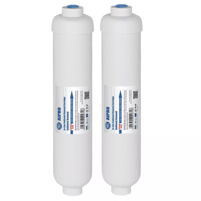 2x Aquafilter In-Line External 5 Micron Sediment Removal Water Filter AIPRO