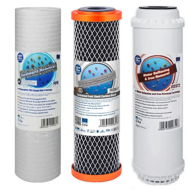 Aquafilter FCPS5 FCCBL FCCST2 replacement cartridges set