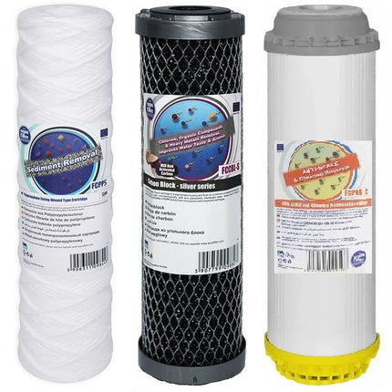 Aquafilter FCPP5 FCCBL-S FCPRA-C replacement cartridges set Filter Set Aquafilter   