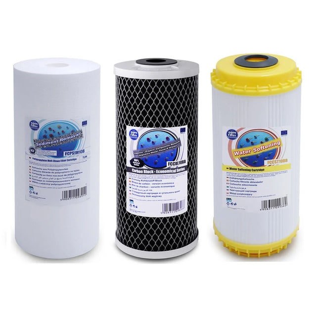 Aquafilter FCPS5M10B FCCBL10BB FCCST10B Big Blue 10" replacement cartridges set Filter Set Aquafilter   