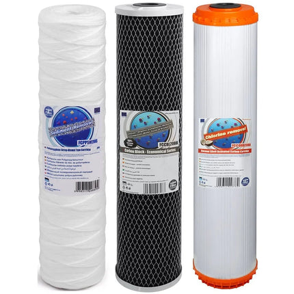 Aquafilter FCPP5M20B FCCBL20BB FCCBHD20BB Big Blue 20" replacement cartridges set Filter Set Aquafilter   