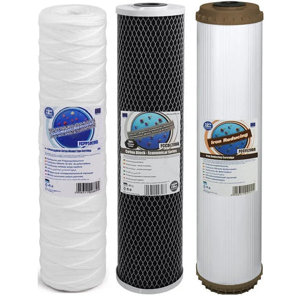 Aquafilter FCPP5M20B FCCBL20BB FCCFE20B Big Blue 20" replacement cartridges set Filter Set Aquafilter   