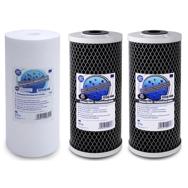 Aquafilter FCPS5M10B 2x FCCBL10BB Big Blue 10" replacement cartridges set Filter Set Aquafilter   