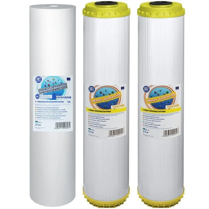 Aquafilter FCPS5M20B 2x FCCST20B Big Blue 20" replacement cartridges set Filter Set Aquafilter   