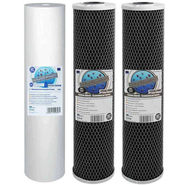 Aquafilter FCPS5M20B 2x FCCBL20BB Big Blue 20" replacement cartridges set Filter Set Aquafilter   