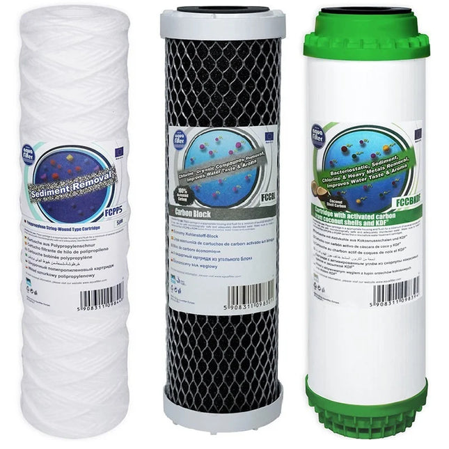 Aquafilter FCPP5 FCCBL FCCBKDF replacement cartridges set Filter Set Aquafilter   