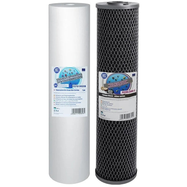 Aquafilter FCPS5M20B FCCBL20BB-S Big Blue 20" replacement cartridges set Filter Set Aquafilter   