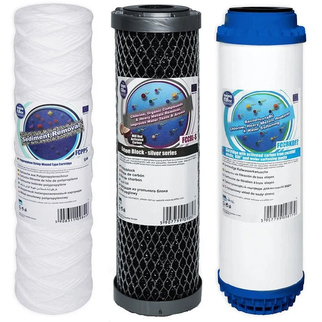 Aquafilter FCPP5 FCCBL-S FCCBKDF2 replacement cartridges set Filter Set Aquafilter   