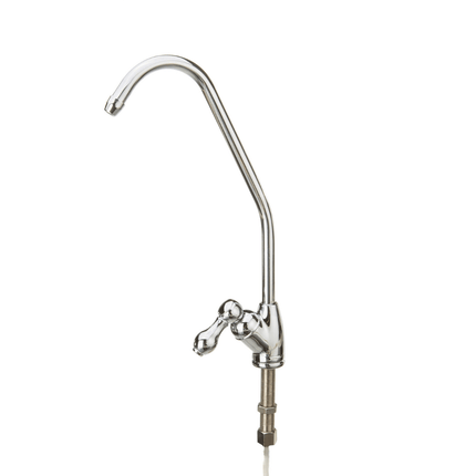 Single chrome-plated faucet with ceramic valve. Water Accessory Aquafilter