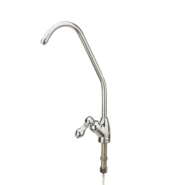 Single chrome-plated faucet with ceramic valve. Water Accessory Aquafilter