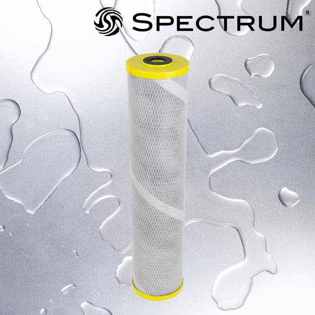 Spectrum FibreOnyx Chloramine Carbon Filter 5 Micron 9 3/4" Large Diameter (PFBC) - GroAqua