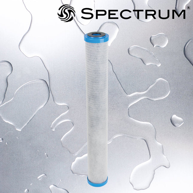 Spectrum FibreOnyx Economic Carbon Filter 5 micron 20" (EFBC) - GroAqua
