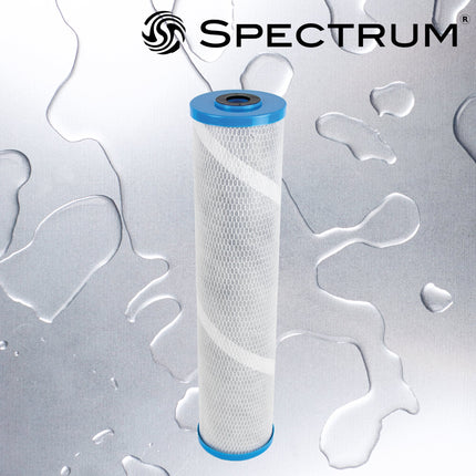 Spectrum FibreOnyx Economic Carbon Filter 5 micron 20" Large Diameter (EFBC) - GroAqua