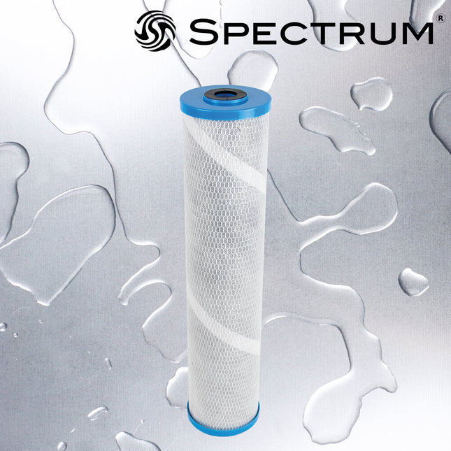 Spectrum FibreOnyx Economic Carbon Filter 5 micron 20" Large Diameter (EFBC) - GroAqua