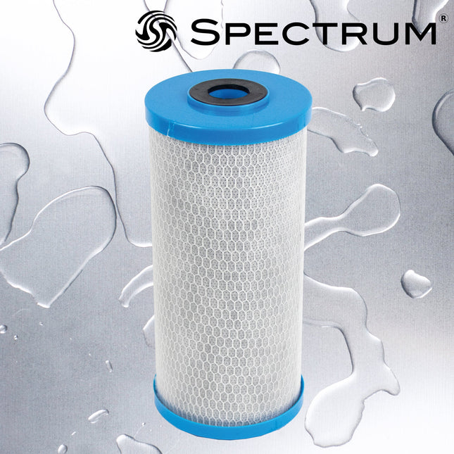 Spectrum FibreOnyx Economic Carbon Filter 5 micron 9 3/4" Large Diameter (EFBC) - GroAqua