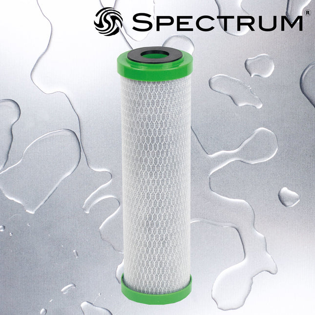 SPECTRUM FibreOnyx Lead Reduction Carbon Filter 0.5µm 93/4" Carbon Cartridge Spectrum
