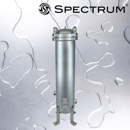 Spectrum INOX 7 X 40" Premier Filter Housing 2" with Gauge Ports - GroAqua