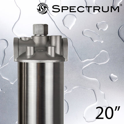 Spectrum Inox Economic (EFH) Housing, 20", 1/2" Ports Filter Housing Spectrum