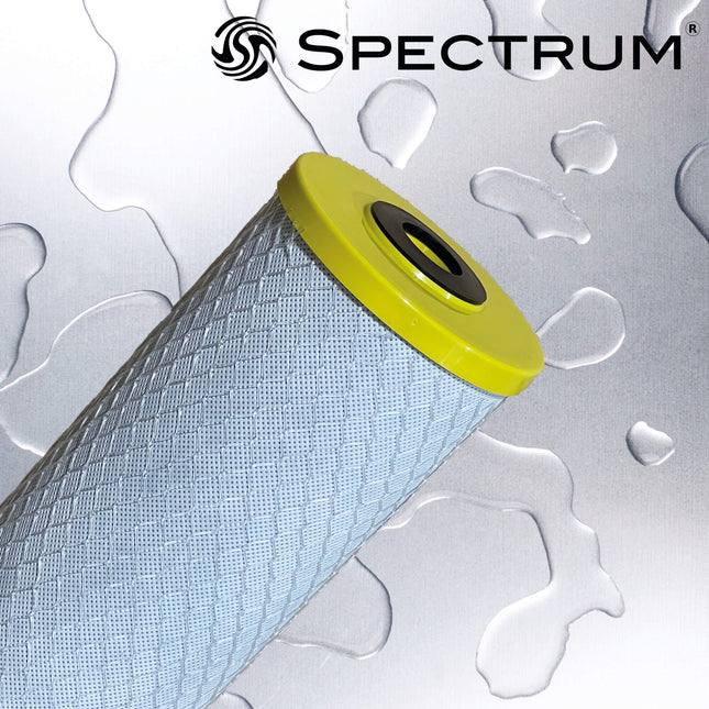 Spectrum PCB Premier Carbon Block, 1 Micron 20" Large Diameter Carbon Cartridge Spectrum