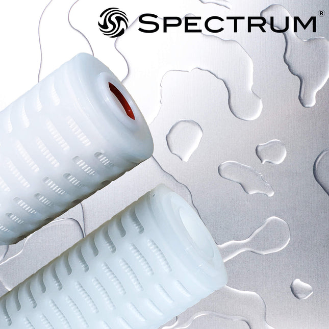 SPECTRUM Premier Pleat Polypropylene Filter 0.1 micron 10" 213/Closed/Silicone O-rings Cartridge Spectrum