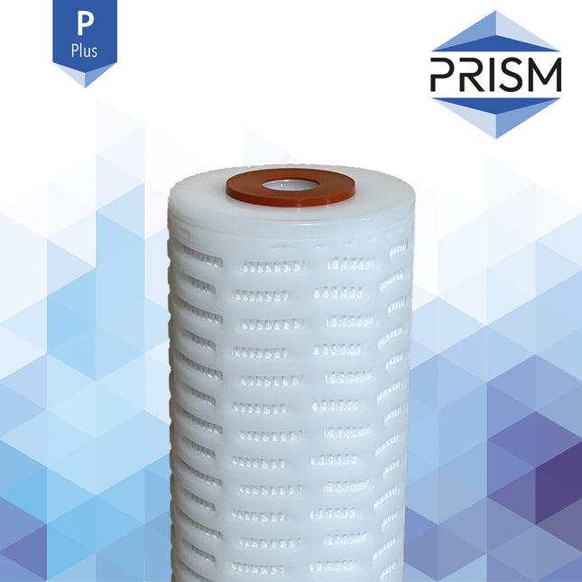 Prism Plus Pleated Polypropylene Filter 9 3/4" Large Diameter Pleated Filter Prism 0.2 Micron  