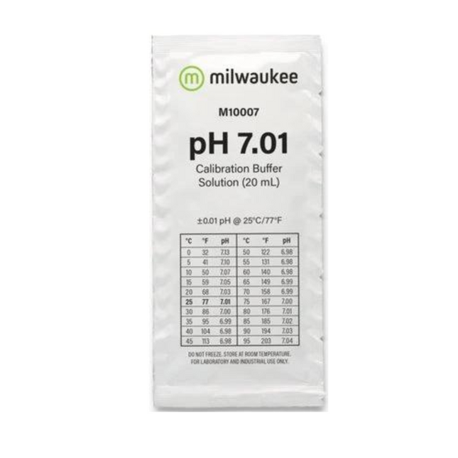 Milwaukee M10007B pH 7.01 Calibration Solution Sachet Sachet Milwaukee Default Title  