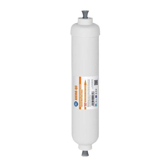 Aquafilter AICRO-QC Inline 2” x 10” Filter With Activated Carbon GAC – 1/4″ QC Carbon Filter Aquafilter