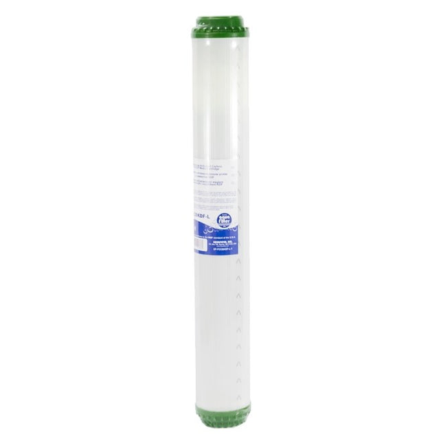 Aquafilter FCCBKDF-L 20″ Activated Carbon Filter GAC with KDF Carbon Cartridge Aquafilter   