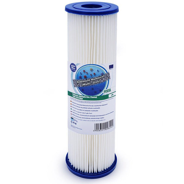 Aquafilter FCCEL10 10 micron multi- use polyester fabric pleated sediment cartridge Sediment Cartridge Aquafilter