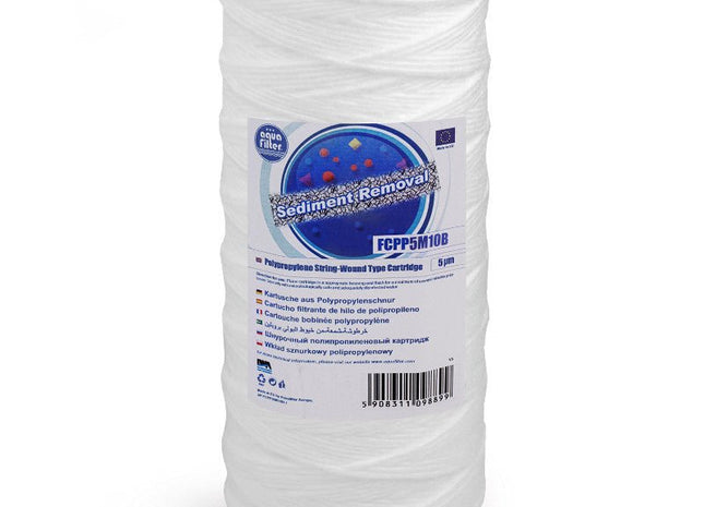 Aquafilter FCPP5M10B 5 micron Big Blue polypropylene yarn cartridges 10" - GroAqua