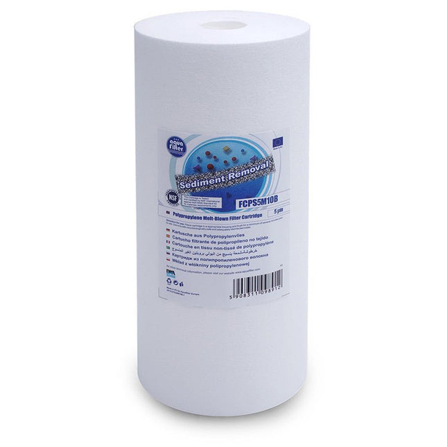 Aquafilter FCPS50M10B 50 micron Big Blue melt-blown PP sediment filter cartridge 10" Sediment Cartridge Aquafilter