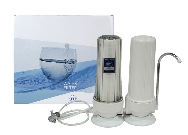 Aquafilter FHCTF2 10” Aqua Filter 2 Stage Countertop Countertop Filter System Aquafilter