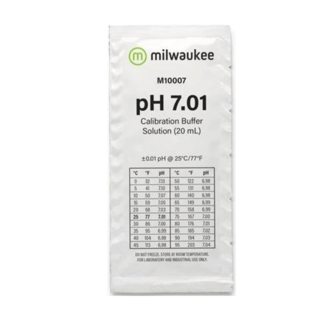 Milwaukee M10007B pH 7.01 Calibration Solution Sachet Sachet Milwaukee Default Title